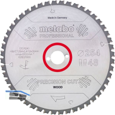 METABO HW-Kreiss�geblatt Precision Cut 254x2,4x30 mm Z48 WZ neg.