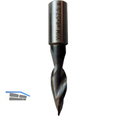 GUHDO VHM D�bellochbohrer f. Durchgangsl�cher, � 5x70 mm/Schaft: 10x24 mm-links