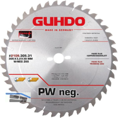 GUHDO HW-Piano plus Kappkreiss�geblatt 350x3,6x30 mm Z42 WZ-neg.