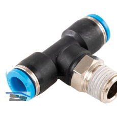 Pneumatik T-Einschraubanschluss, Durchmesser DM 8 mm, 1/4"