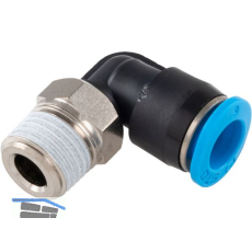 Pneumatik Winkeleinschraubanschluss, Durchmesser DM 6 mm, 1/8"