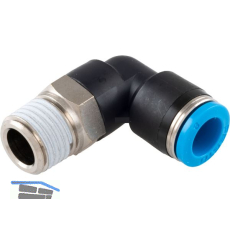 Pneumatik Winkeleinschraubanschluss, Durchmesser DM 8 mm, 1/4"