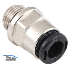 Pneumatik Einschraubanschluss, gerade, Durchmesser DM 8 mm, 1/8"