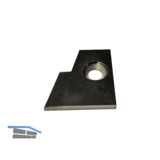 LANGE Messer f. Fl�chenziehklinge unten links, poliert B85+B90