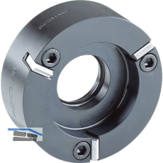 R�HM Mitnehmer-Scheibe m. ausw. u. m. 4-seitig verw. HM-Platten, Re./Li., 40 mm