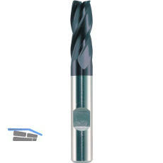 MAYKESTAG Schaftfr�ser HSS-ECo8 ALUNIT 4,0 mm DIN 844 K kurz zentrumschneidend