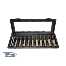 ALFRA Metallkernbohrer-Set HSS -Co ECO 10-teilig Schnitttiefe 30 mm