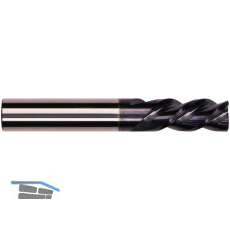 ALFRA-VHM-Entgratfr�ser (�hnl. DIN 6527) 12 mm 3 Schneiden mit Linksdrall 60�