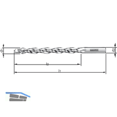 MAWEX Fr�sbohrer HSS 10X90X148 mm f�r Kopierfr�smaschinen