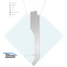 LVD Standard-Oberwerkzeug LVD-Classic-Aufnahme E10 gekr. L=510 78� 680kN