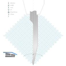 LVD Standard-Oberwerkzeug WILA-Aufnahme spitz J10W L=250 26� 400kN