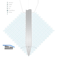 LVD Standard-Oberwerkzeug WILA-Aufnahme R10W gerade L=550 26� 800kN 12-teilig