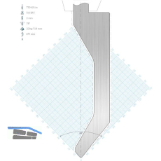 LVD Standard-Oberwerkzeug WILA-Aufnahme D15W gekr�pft L=550 78� 750kN 12-teilig