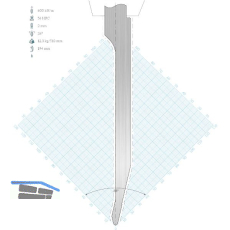 LVD Standard-Oberwerkzeug WILA-Aufnahme J15W spitz L=510 26� 600kN