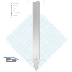 LVD Standard-Oberwerkzeug WILA-Aufnahme R15W gerade L=550 26� 1200kN 12-teilig