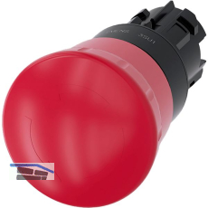 SIEMENS Not-Aus Pilzdrucktaster D22/H40 - 3SU1000-1HB20-0AA0