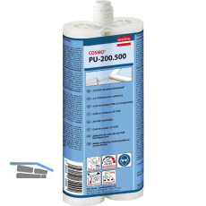 COSMO PU-200.500 2K-Eckwinkelklebstoff 2 x 310ml grau
