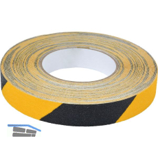 Anti - Rutschstreifen gelb-schwarz 25mm