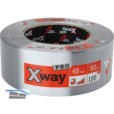 SCHULLER X-Way PRO Gewebeband, Profi 48mm x 50m silber