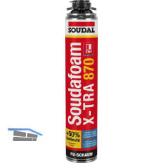 SOUDAL Pistolenschaum Soudafoam X-tra 870 Gun E, - 61L Ausbeute ALL SEASON