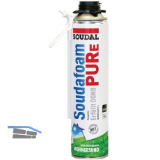 SOUDAL 1K-Pistolen & Montageschaum Soudafoam PURe B1, 500ml, - 20L Ausbeute