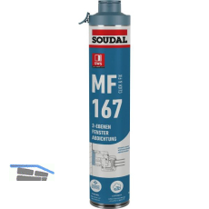 SOUDAL Pistolenschaum MF167 Click&Fix 750 ml mit PDR