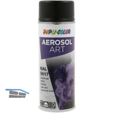 Dupli-Color Lackspray Aerosol Art 400ml verkehrsschwarz seidenmatt / RAL 9017