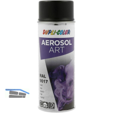Dupli-Color Lackspray Aerosol Art 400ml verkehrsschwarz matt / RAL 9017