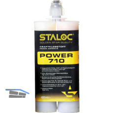 STALOC 2K Klebstoff Power 710 400ml milchig wei� + Mischer