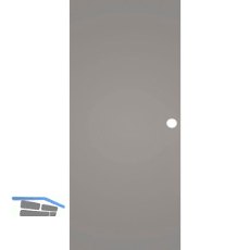 SOLIDO Glasschiebet�r BlackShine, mit Muschelgriff Bohrung 820x2100