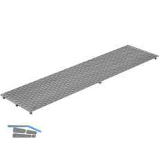 MEAFLOOR Gitterrostauflagen genoppt 800 x 200 mm