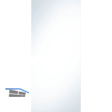 SOLIDO Glasschiebet�r Klarglas, mit Muschelgriff Bohrung 920x2100