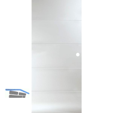 SOLIDO Glasschiebet�r Liga 4 Satiniert, mit Muschelgriff Bohrung 820x2100