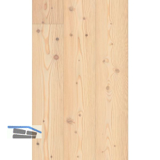 ADMONTER Bodenmuster Landhausdiele L�rche Alba, geb�rstet, wei� ge�lt