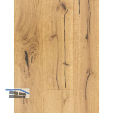 ADMONTER Bodenmuster Landhausdiele Eiche Wild, geb�rstet, ge�lt