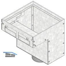 DACHFIX STEEL 135 Fassaden- und Flachdachentw�sserung Ablaufbox