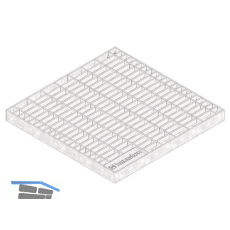 DACHFIX STEEL 135 Fassaden- und Flachdachentw�sserung Rost f�r Ablaufbox