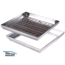 ALUPURA Wannenabdeckung mit Armierung 800x800 mm