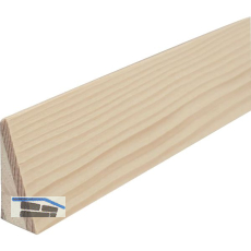 ADMONTER Sockelleiste L�rche Weiss ge�lt, 15/35