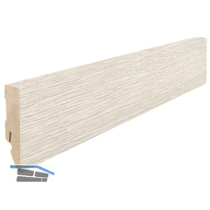 HARO Laminat Sockelleiste Bergeiche wei�grau, 16/58