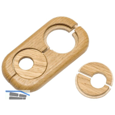 HARO Doppelheizk�rperrosette Massivholz Eiche 19/58 mm 3/8�