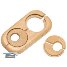 HARO Doppelheizk�rperrosette Massivholz Buche 19/58 mm 3/8�