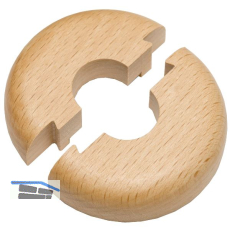 HARO Heizk�rperrosette Massivholz Buche farblos lackiert 22/50 mm 1/2�