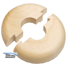 HARO Heizk�rperrosette Massivholz Ahorn farblos lackiert 22/50 mm 1/2�