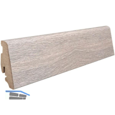 HARO Laminat Sockelleiste Eiche Contura steingrau, 19/58
