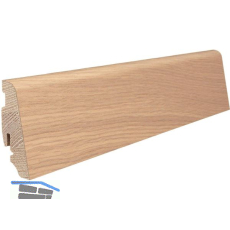 HARO Massiv-Sockelleiste furniert Eiche purowei� ge�lt, 19x58