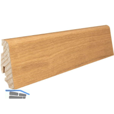 HARO Massiv-Sockelleiste furniert Eiche versiegelt, 19x58