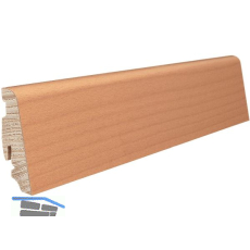 HARO Massiv-Sockelleiste furniert Buche ged�mpft versiegelt, 19x58