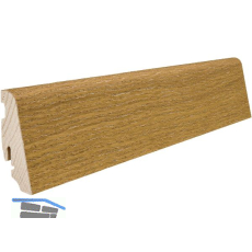 HARO Massiv-Sockelleiste furniert Eiche strukturiert ge�lt, 19x58