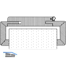 SOLIDO Donau Fertigholzzarge CPL wei� 9016 LI 800/2010/130 mm